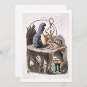 ALICE and Caterpillar - Adventures in Wonderland Card