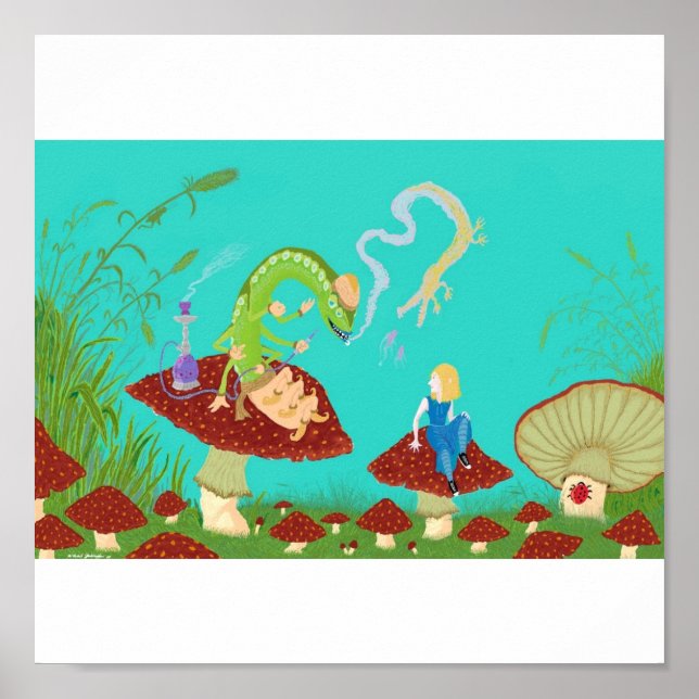 Alice and Caterpillar Poster (Front)