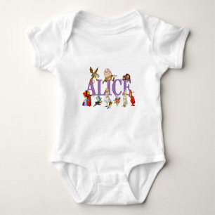 Alice and Friends in Wonderland Baby Bodysuit