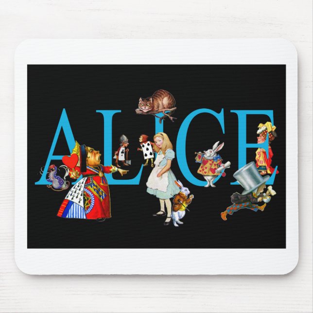 ALICE AND FRIENDS IN WONDERLAND MOUSE MAT (Front)
