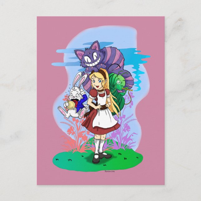 Alice and Friends Postcards (Front)