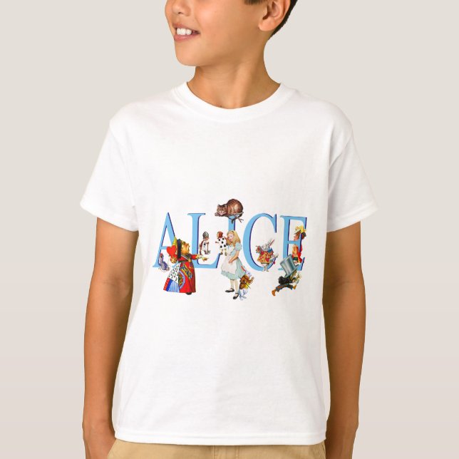 ALICE AND HER FRIENDS IN WONDERLAND T-Shirt (Front)