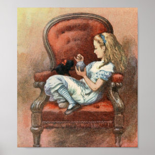 Alice and her Kitten Poster