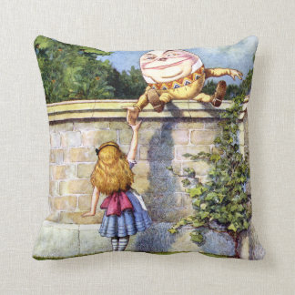 Alice and Humpty Dumpty In Wonderland Cushion
