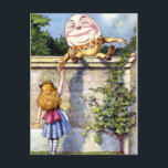 Alice and Humpty Dumpty in Wonderland Postcard<br><div class="desc">Alice and Humpty Dumpty in Wonderland From Alice Through The Looking Glass</div>