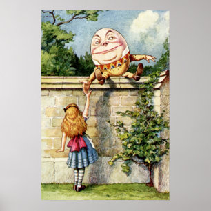 Alice and Humpty Dumpty Poster