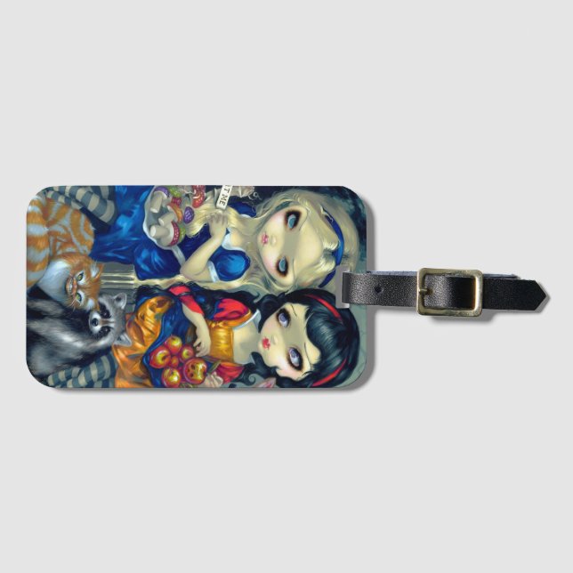 "Alice and Snow White" Luggage Tag (Front Horizontal)