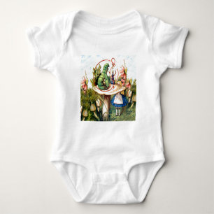 Alice and the Caterpillar in Wonderland Baby Bodysuit