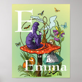 Alice and the Caterpillar in Wonderland Poster