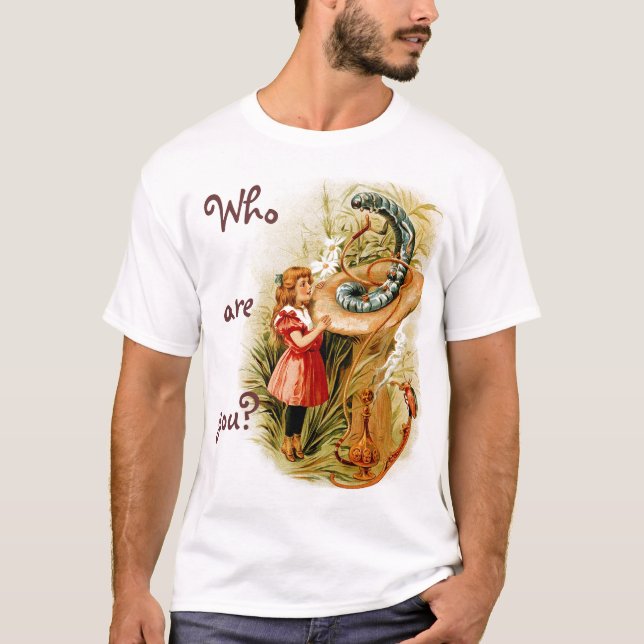 Alice and the Caterpillar Mens T-shirt (Front)