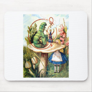 ALICE AND THE CATERPILLAR MOUSE MAT