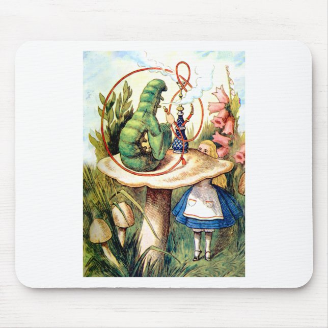 ALICE AND THE CATERPILLAR MOUSE MAT (Front)