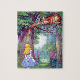 Alice and the Cheshire Cat Full Colour Jigsaw Puzzle