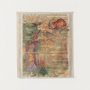 Alice and the Cheshire Cat Tapestry