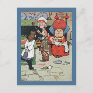 Alice and The Cook Postcard