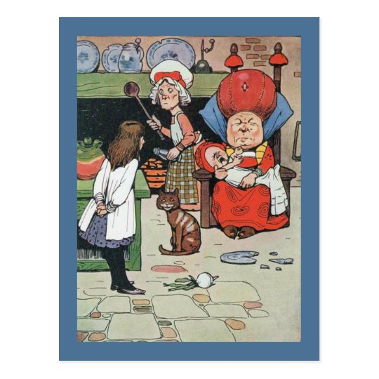 Alice and The Cook Postcard | Zazzle.co.uk