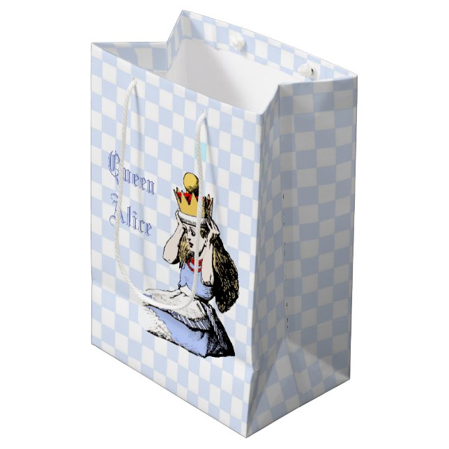 Alice and the Crown 1 Medium Gift Bag (Front Angled)