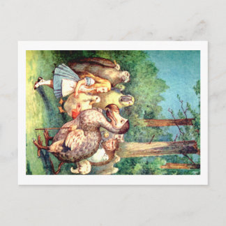 Alice and The Dodo Bird in Wonderland Postcard