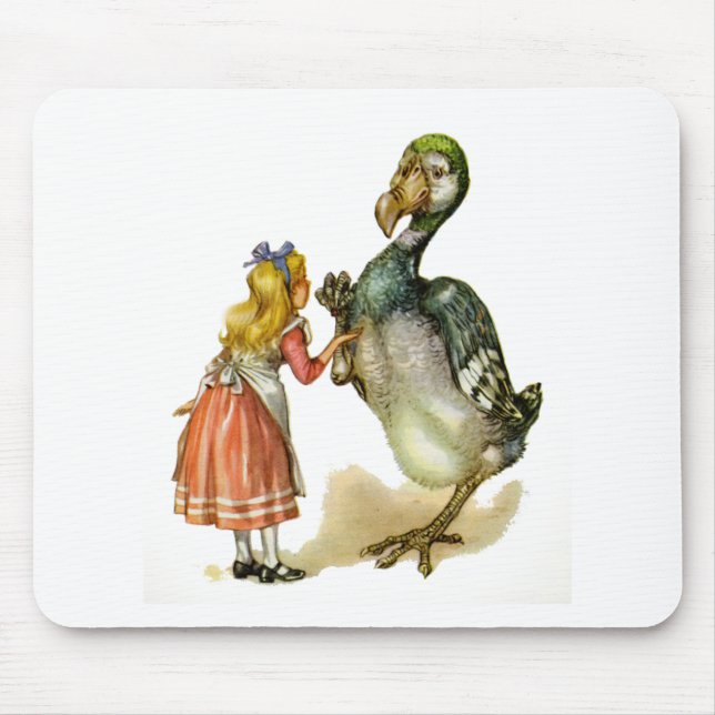 Alice and the Dodo Bird Mouse Mat (Front)