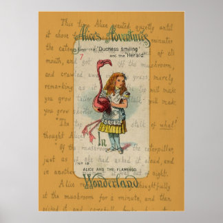 Alice and the Flamingo Poster
