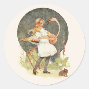 Alice and the Flamingo Sticker