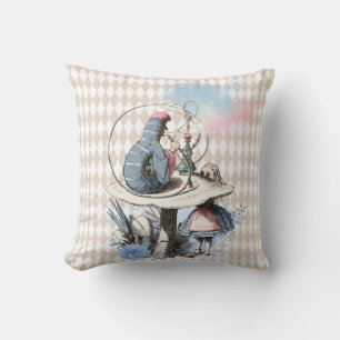Alice and the Hookah Smoking Caterpillar Cushion