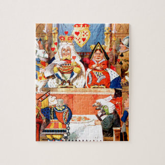 Alice and The Knave of Hearts Trial in Wonderland Jigsaw Puzzle