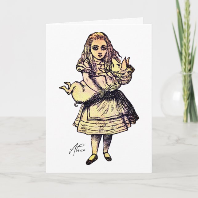 Alice and the Pig Card (Front)