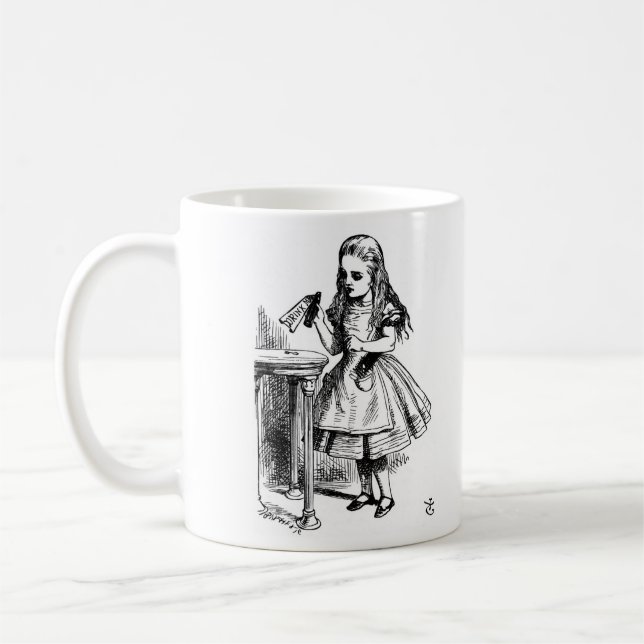 Alice and the Rabbit Coffee Mug (Left)