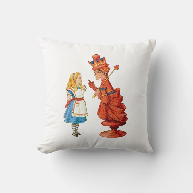 Alice and the Red Queen Cushion (Front)
