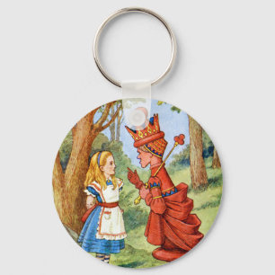 ALICE AND THE RED QUEEN KEY RING