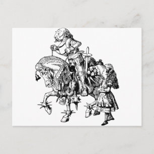 Alice and the White Knight Postcard