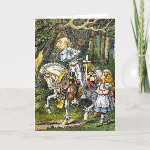 Alice and the White Knight Thank You Card