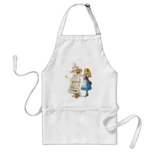 Alice and the White Queen in Wonderland Standard Apron
