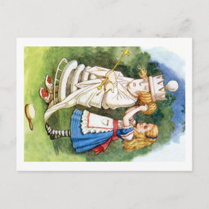 Alice and the White Queen Postcard