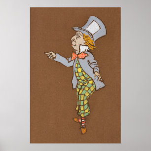 Alice and Wonderland Forest Character Painting-6 Poster