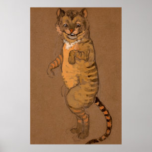 Alice and Wonderland Forest Character Painting-9 Poster