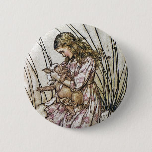 Alice and Wonderland - Pig & Pepper by Rackham 6 Cm Round Badge