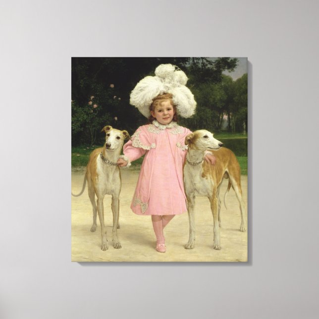 Alice Antoinette de la Mar, aged five Canvas Print (Front)