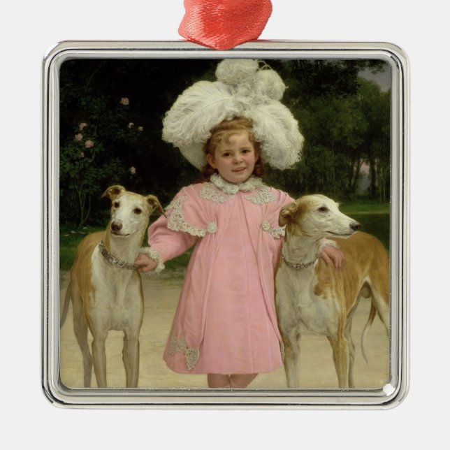 Alice Antoinette de la Mar, aged five Metal Tree Decoration (Front)