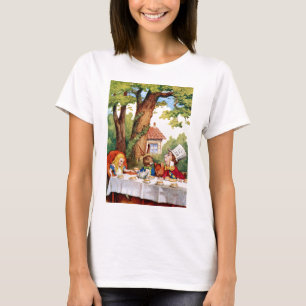 Alice at the Mad Hatter's Tea Party in Wonderland T-Shirt