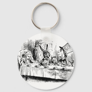 Alice at the Mad Tea Party Key Ring