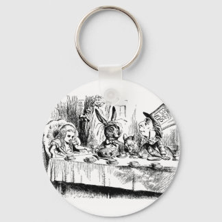 Alice at the Mad Tea Party Key Ring