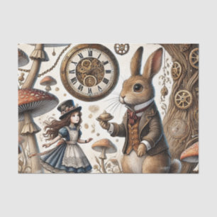 alice aventures in wonderland white rabbit tissue paper