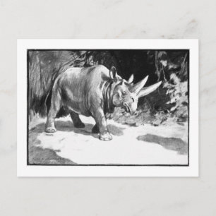 Alice B. Woodward: Arsinoitherium art postcard
