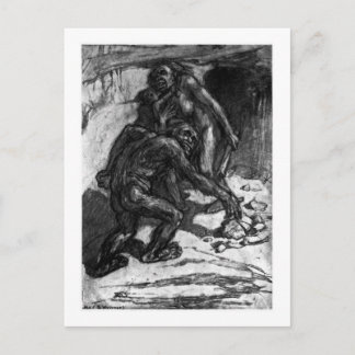 Alice B. Woodward: Homo mousteriensis art postcard