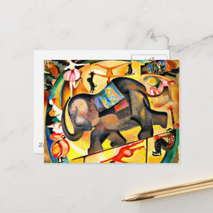 Alice Bailly - The Elephant, fine art painting Postcard