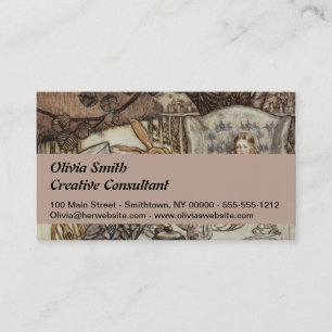 Alice Birthday Unbirthday Rabbit Hatter Party Business Card