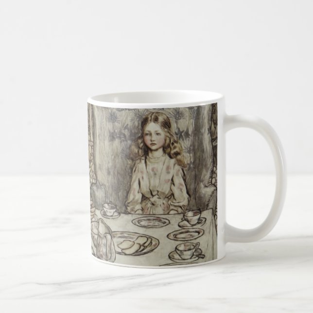 Alice Birthday Unbirthday Rabbit Hatter Party Coffee Mug (Right)