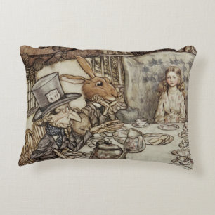Alice Birthday Unbirthday Rabbit Hatter Party Decorative Cushion